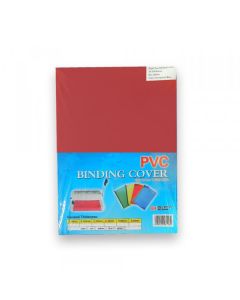 Folija za koričenje PVC A4 180 mic. crvena - 7072-1-1