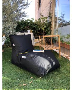 ATELIER DEL SOFA Baštenski lazy beg Daybed, crna