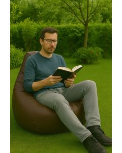 ATELIER DEL SOFA Lazy bag Deri Armut, braon