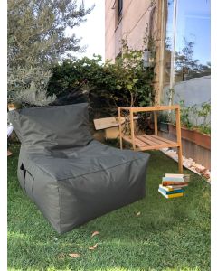 ATELIER DEL SOFA Baštenski lazy bag Xxl Sedir, siva