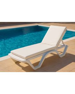 ATELIER DEL SOFA Jastuk za ležaljku Sunny, bela