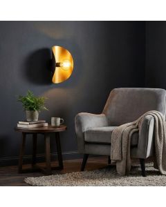 OPVIQ Zidna lampa Sivani MR 839, crna/zlatna