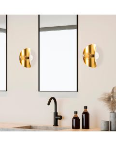 OPVIQ Zidna lampa Sivani MR 840, bela/zlatna