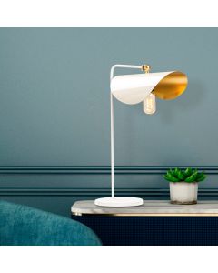 OPVIQ Stona lampa Sivani MR 844, bela/zlatna