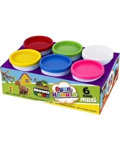 Nova Color Kreativa Plastelin Maxi 6x130gr - 540386