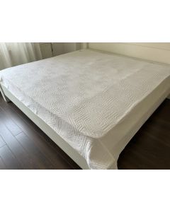 Pamučni prekrivač 200x200cm beli Summer - VLK000543-belasummer