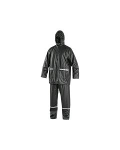 CANIS Kišno odelo PU, crna - 54505XXL