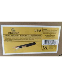 GEMBIRD Koaksialni kabl sa napojnim kablom KABL-COAX-RG59+2X0.75 CCA/PE, 300m - 44804