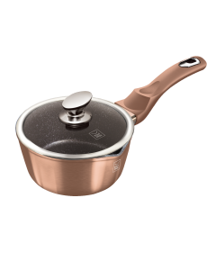 KAUFMAX Šerpica za sos sa poklopcem 16cm rose gold metalic collection km-0052 - 425919