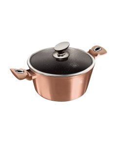KAUFMAX Šerpa sa poklopcem 20cm rose gold metalic collection km-0055 - 425922