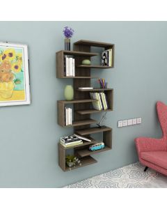 HANAH HOME Polica za knjige Lotus, braon - 550ARN1603
