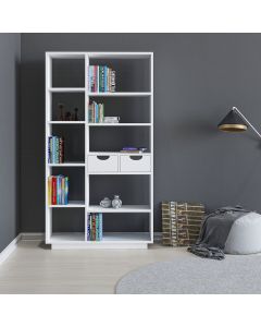 HANAH HOME Polica za knjige Luma, bela - 550ARN1612