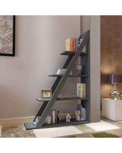 HANAH HOME Polica za knjige Arven, antracit - 550ARN1631