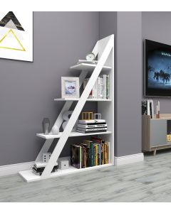 HANAH HOME Polica za knjige Arven, bela - 550ARN1632