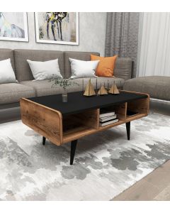 HANAH HOME Klub sto Line, braon/crna - 550ARN1730