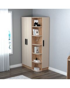 HANAH HOME Ormar Luses, bež/braon - 550ARN3158