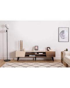 HANAH HOME TV komoda Clark, krem/braon - 550ARN3449