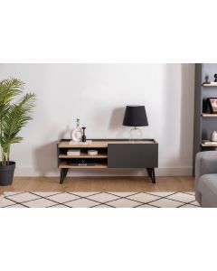 HANAH HOME TV komoda Viper, crna/braon - 550ARN3457
