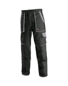CANIS Radne pantalone do struka Luxy Josef, crna/siva - 5518556