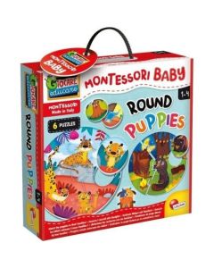 MONTESORI Puzzla okrugla Mladunci 106004 6 delova - 55266