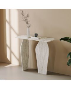HANAH HOME Kozolni sto Arya, mermerna krem