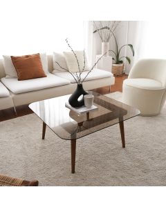 HANAH HOME Klub sto Smart, braon - 552NOS2229