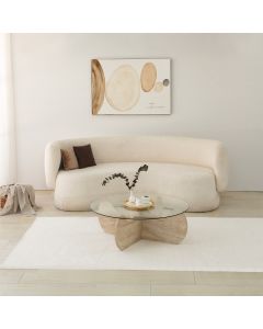 HANAH HOME Klub sto Himalayas, krem