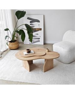 HANAH HOME Klub sto Melted, krem