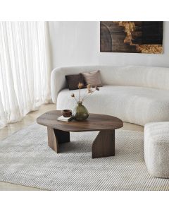 HANAH HOME Klub sto Rock, braon