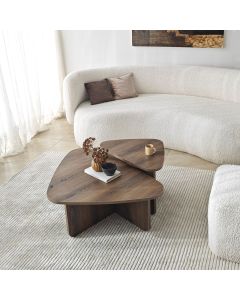 HANAH HOME Set klub stolova Ballare 2/1, braon