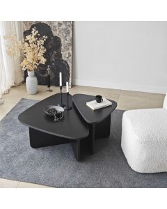 HANAH HOME Set klub stolova Ballare 2/1, crna