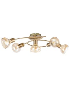 Rabalux Plafonjera Holly E14 5x MAX 40W antično zlato (5552) - 5552