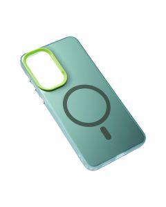 Maska za Samsung A576B Galaxy A57 5G zelena Magsafe Clear