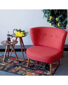 ATELIER DEL SOFA Fotelja Bienville, crvena