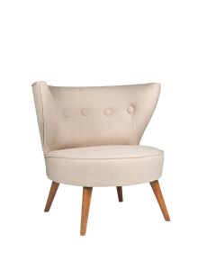 ATELIER DEL SOFA Fotelja Riverhead, krem