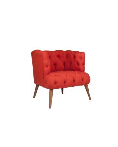 ATELIER DEL SOFA Fotelja West Monroe, crvena