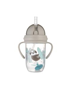 CANPOL BABIES NON-SPILL SPORTSKA SOLJA SA SLAMCICOM (TEG) 270ml 56/606 EXOTIC ANIMALS - GREY