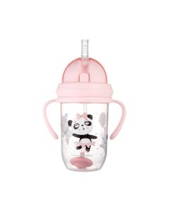 CANPOL BABIES NON-SPILL SPORTSKA SOLJA SA SLAMCICOM (TEG) 270ml 56/606 EXOTIC ANIMALS - PINK