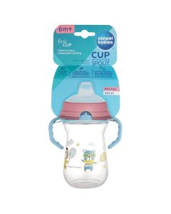 CANPOL BABIES SOLJA BONJOUR PARIS 250ml SA SILIKONSKIM KLJUNOM (56/613) - BLUE