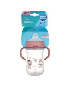 CANPOL BABIES SOLJA BONJOUR PARIS 250ml SA SILIKONSKIM KLJUNOM (56/613) - PINK