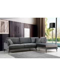 ATELIER DEL SOFA Ugaona garnitura Papira L3+Chl, desna, antracit