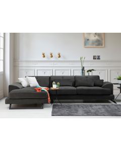 ATELIER DEL SOFA Ugaona garnitura Frido Chl+3R, leva, antracit