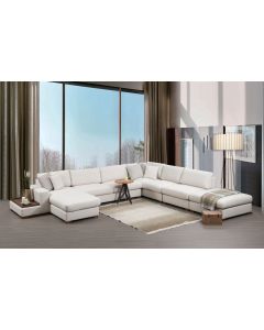 ATELIER DEL SOFA Ugaona garnitura sa stočićem Loop 11, bež