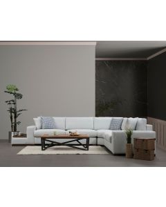 ATELIER DEL SOFA Ugaona garnitura sa pomoćnim stočićem Loop 23
