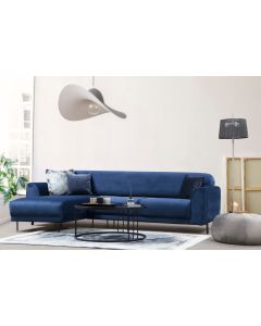 ATELIER DEL SOFA Ugaona garnitura Image Chl-3R, leva, tamnoplava