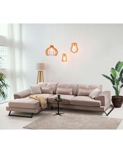 ATELIER DEL SOFA Ugaona garnitura Frido, leva , bež - 560ARE1167