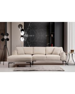 ATELIER DEL SOFA Ugaona garnitura Leo, leva, krem