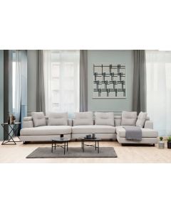 ATELIER DEL SOFA Ugaona garnitura Padova 2, desna, svetlosiva