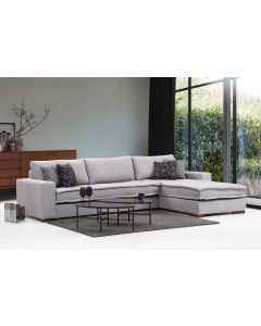 ATELIER DEL SOFA Ugaona garnitura Lena L3+Chl, desna, svetlosiva