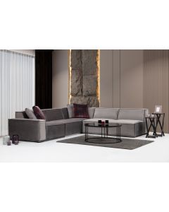 ATELIER DEL SOFA Modularna ugaona garnitura Lego 4 L1-O1-C-O1-O1, siva